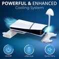 thumbnail image 3 of Support Horizontal RVB avec Chargeur Double pour Manettes, Support pour Casque, Rangement pour Jeux et Télécommande pour PlayStation 5 Slim Version Disque et Numérique (Ne Convient Pas à la PS5 2020) – Station d'Accessoires, 3 of 5