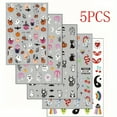 thumbnail image 3 of 5pcs/set, Halloween Nail Art Sticker Set - Pumpkin, Snake, Ghost, Bat, and Skeleton Decals for Spooky Nail Decoration, 3 of 5