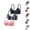 BK1, variant on 3 Pack Wireless Bras for Women Lightweight Breathable Thin Cup Push Up Bra Comfortable Bralettes Everyday Bra