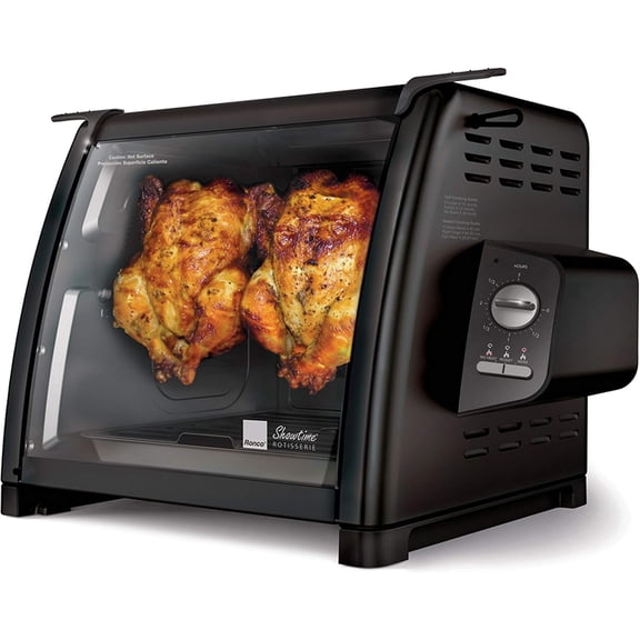 5500 Series Rotisserie Oven, Black, Perfect For Chicken, Fish, Steaks, Easy Clean