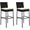 Black, variant on ZOPan Outdoor Bar Stools Set of 2 - Wicker Rattan Patio Barstools Tall Chairs w/Back, Footrest, Seat Cushions & Metal Frame, 400LBS Weight Capacity, 30’’ Counter Height Bar Stools (1, Black)