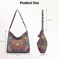 thumbnail image 3 of Sac de Courses en Toile Réutilisable avec Design Mandala et Art Folklorique – Motif Tribal Boho pour Consommateurs Éco-Responsables, 3 of 5