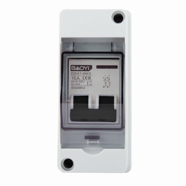 Solar Photovoltaic Cell Combiner Box Dc Circuit Breaker Switch with Junction Box Dc440V-16A