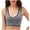 Gray, variant on Dealovy Zip Front Sports Bras for Women High Support Seamless Workout Bras Wirefree Full Coverage Yoga Bras
