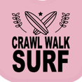 thumbnail image 4 of Inktastic Surfing Cute Crawl Walk Surf Boys or Girls Baby Bib, 4 of 4