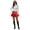 Red, variant on Womens Skirts Mini Pu Leather Black Ruffle Hem Gothic Punk Style With Buckle Decor Club Party Night Out Dance Sexy Skirts