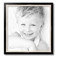 thumbnail image 2 of ArtToFrames 18x19 inch Black with Sliver slope Picture Frame, Black Wood Poster Frame (4984), 2 of 7