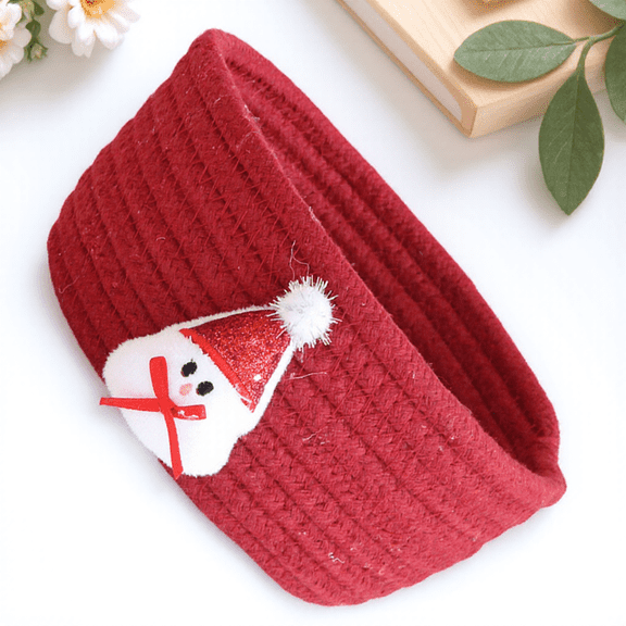 CIMAXIC Red Woven Storage Basket for Home Use with cate Workmanship Christmas Decor
