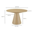 thumbnail image 3 of Moe's Home Collection Otago Wood Dining Table Natural Color, 3 of 7