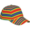 thumbnail image 3 of LGBT Gay Pride Rainbow Baseball Cap Vintage LGBT Gay Pride Adjustable Baseball Hat for Men Women, 3 of 8
