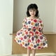 thumbnail image 1 of Ropa de verano para niñas de 1 a 10 años, vestido de flores de Color dulce para niñas, vestido de princesa con mangas abullonadas y cuello cuadrado, trajes para niños 2025, 1 of 6