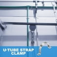 thumbnail image 6 of Uxcell Rigid Pipe Strap, 304 Stainless Steel Conduit Clamp 2 Holes Thicken U Bracket 3" (76mm), 6 of 7