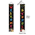 thumbnail image 4 of 2pcs Welcome Back To School Hanging Banners Home Decor Oxford Cloth Material Multicolor Porch Sign Photo Props Supplies, 4 of 8