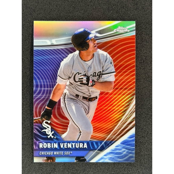 2026 Topps Chrome Chrome Rivals Away RVA-11 Robin Ventura Chicago White Sox Baseball Card Chicago White Sox MLB BASEBALL Trading Card