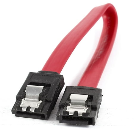7 inch SATA Serial ATA Extension Hard Drive Disk Shielded Data Cable Red Black