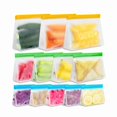 thumbnail image 2 of 10 Pack Dishwasher Safe Reusable Food Storage ; Extra Thick, Leakproof, Plastic Free Zip-lock Bags, 2 of 3