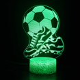 thumbnail image 1 of Zapatillas deportivas de fútbol con luz nocturna LED 3D que cambian de color, 1 of 1