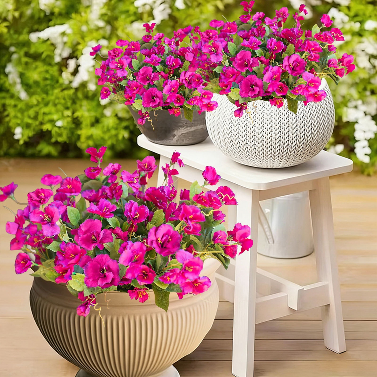 Artificial Hibiscus Flowers for Outdoors Faux Flowers UV Resistant