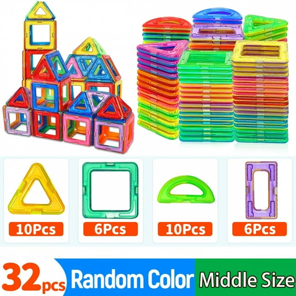 Magnetic Building Blocks DIY STEM Educational Construction Medium Size