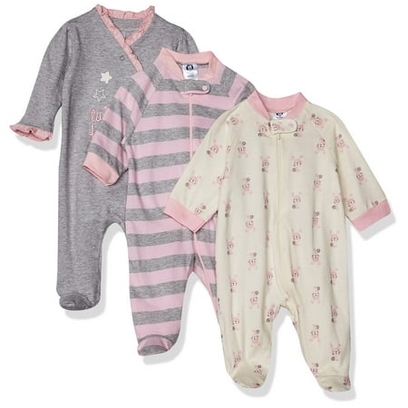 

Gerber Baby Girls 3-Pack Sleep N Play bunny star 3-6 Months