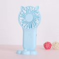 thumbnail image 1 of Portable Mini Pocket Fan Cool Air Portable Travel Cooler Cooling Mini Battery Desk Fans Outdoor Home Mini Fan-Blue, 1 of 3