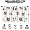 thumbnail image 2 of Blackout Kids Curtains,Pug and Footprint Childrens Insulated Curtains Set Of 2,Bedroom Essentials,Toddler Room Decor 42x54in(106x137cm), 2 of 4