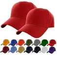 thumbnail image 4 of AWZXDE Men's Solid Color Casual Sun Baseball Cap, Adjustable Hat for Outdoor Activities Red,One Size, 4 of 4