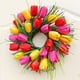 thumbnail image 1 of Fiudx Corona de Tulipanes para El Día de La Madre, Diseño Floral Vibrante, Materiales Duraderos, Decoración para El Hogar En Primavera y Verano, Decoración para El Porche de La Puerta Principal, Idea, 1 of 6