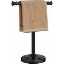 13 Inch Oil Rubbed Bronze Towel Stand Hand Towel Holder Bathroom Kitchen Vanity Countertop T-Shape Towel Rack Free Standing Stainless Steel Towel Bar Towel Ring
