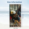 thumbnail image 3 of PHYHOO Beach Towel Microfiber Quick Dry Bath USA Flag Bald Eagles Big Towels Soft Lightweight Pool Cool Oversized Towels Sand Free Travel Swimming Decor Gifts for Men Adults 30x60in, 3 of 8