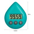 thumbnail image 3 of Cuenta regresiva electrónica con gota de agua temporizador digital LCD reloj despertador de estudio (verde) JShteea Libre de BPA, 3 of 9