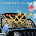 thumbnail image 3 of Uorisanigo Windshield Sun Shade for Jeep Wrangler JL JLU 2018-2025 & Jeep Gladiator(JT) 2020-2025-Blocks UV Rays Camo Hunting Deer Sun Visor, Car Window Sunshade Keep Your Vehicle Cool, 3 of 7
