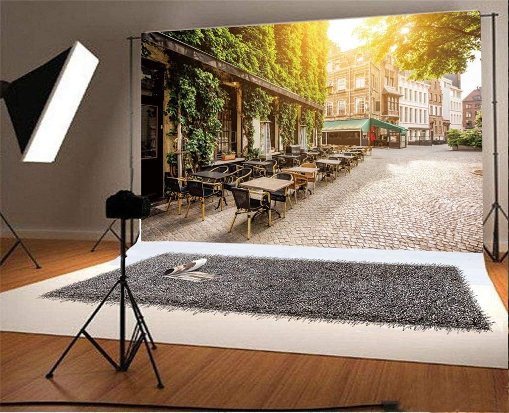 New York Street Commuter Hub Station Background 10x8ft Polyester Photography Backdrop Foggy Steam City Night View Lighted Room Lamplight Film Shoot Video Studio Theme Party Decoration Banner