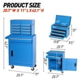 thumbnail image 5 of Seizeen 2-IN-1 Tool Box, 5-Drawer Rolling Tool Chest on Wheels, Garage Tool Cabinet Organizer with Detachable Tool Box, Multifunctional Steel Storage Box for Hair Salon Repair Shop Studio, 5 of 7