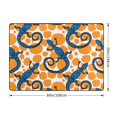 Bohemian Lines Gecko Lizards Area Rugs for Living Room Bedroom, 5x7