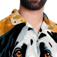 thumbnail image 5 of Spotted Dog Men's Hawaiian Button Down Printed Short Sleeve Summer Beach Shirts, 5 of 6