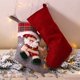 thumbnail image 3 of Juego de 3 medias navideñas de Papá Noel, muñeco de nieve, reno, peluche 3D, decoración navideña para el hogar, árbol de Navidad de peluche, juguetes colgantes, bolsa de regalo de dulces, 3 of 7
