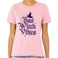 thumbnail image 2 of Bad Witch Vibes Shirt Unisex 2X-Large Pink, 2 of 5