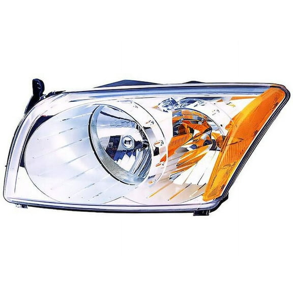Left Headlight Lens Housing - Compatible with 2007 - 2012 Dodge Caliber 2008 2009 2010 2011