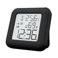 thumbnail image 2 of Reloj despertador digital Termómetro Higrómetro Calendario con pilas Temperatura Escritorio Fecha y hora portátil Reloj LCD para habitación de bebé Negro Sunnimix reloj despertador digital, 2 of 8