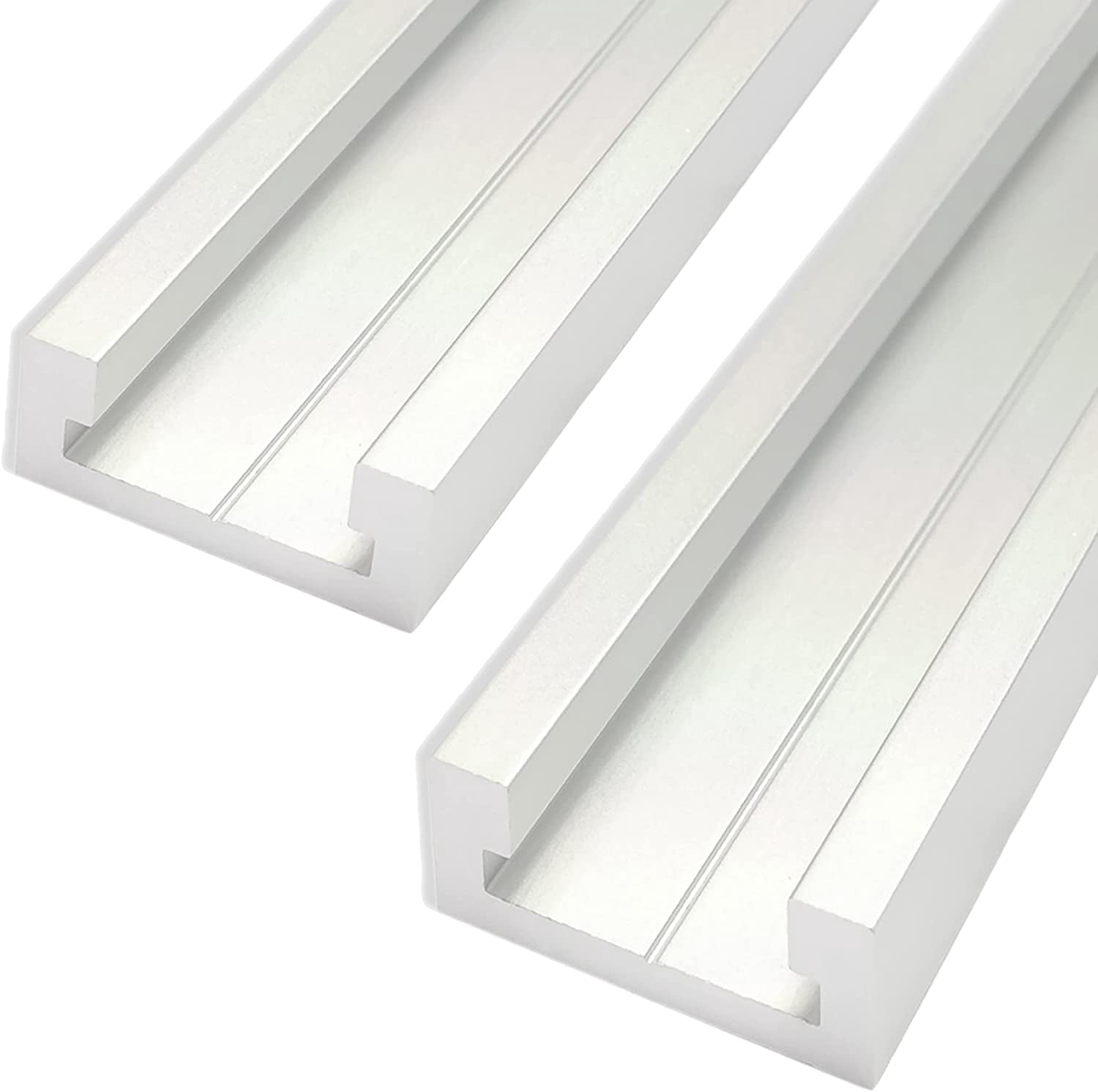 POWERTEC 2PK 48" Miter T Track for Router Table, Works With Table Saw Sled, Miter Gauge, Featherboard, Miter Bar, and other T Track Accessories for woodworking, 71167-P2