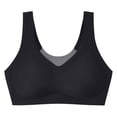 thumbnail image 2 of Bmisegm Women's Summer Comfort Sports Fitness Gathering Traceless Latex Large Back Bra Bra for Women Black M, 2 of 4