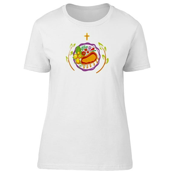 Food Plate With Steak And Salad Tee Women's -Image by Shutterstock