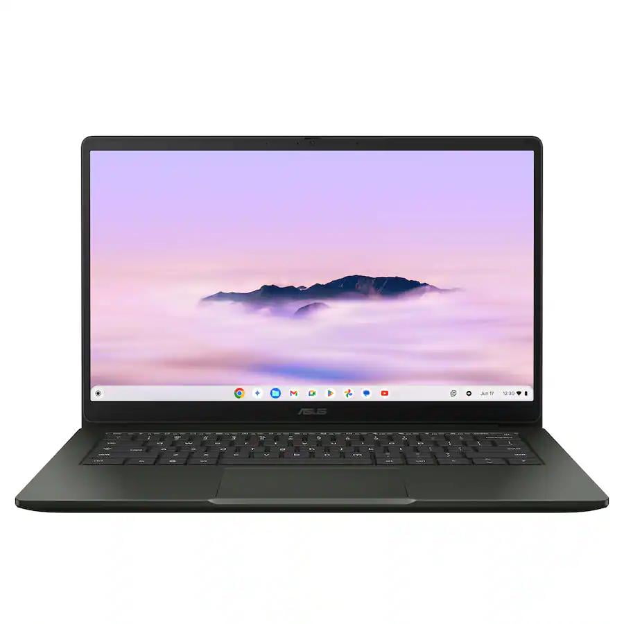 ASUS - CX14 14" FHD Chromebook Plus Laptop with Google AI - Intel Core 3 (2025) - 8GB Memory - 128GB Storage - Hunter Green