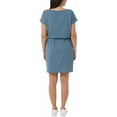 thumbnail image 2 of 32 Degrees Cool Ladies Comfy Dress Elastic Waist (Heather Porcelain Blue, XL), 2 of 2