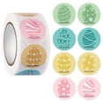 thumbnail image 2 of CoreLiving Easter Egg Sticker Roll, 500 Count Cute Bunny Rabbit and Chick Designs, Self-Adhesive Vinyl Decals for Scrapbook Albums Envelope Addressing, 2 of 8
