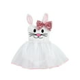 thumbnail image 1 of Dewadbow Baby Girl Easter Sequin Bunny Tutu Romper Dress Jumpsuit Playsuit, 1 of 6