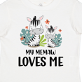 thumbnail image 4 of Inktastic Zebra My Memaw Loves Me Boys or Girls Toddler T-Shirt, 4 of 5