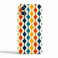 thumbnail image 1 of Retro Colorful Geometric Fabric Case Compatible with iPhone 12,Aesthetic Art Design Full Cover Protective Case, 1 of 5