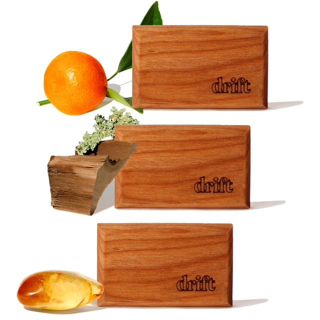 Recambio de ambientador para coche Drift Wood, 3 unidades, aceites esenciales